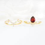 SR17113 Garnet Ring - Additional view
