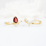 SR17113 Garnet Ring - Additional view