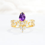 SR17113 Amethyst Ring - Yellow-Gold