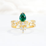 SR17113 Emerald Ring - Yellow-Gold