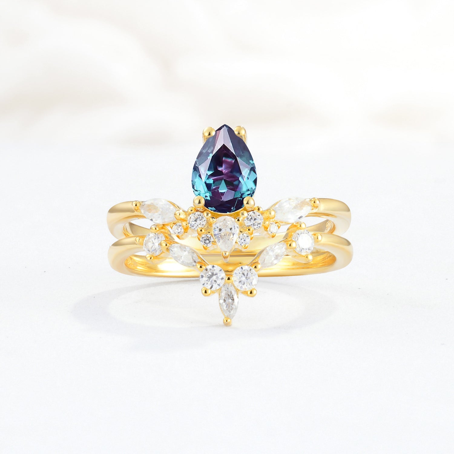 SR17113 Alexandrite Ring - Yellow-Gold