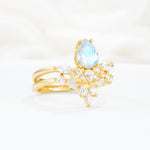 SR17113 Moonstone Ring - White-Gold