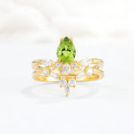 SR17113 Peridot Ring - Yellow-Gold