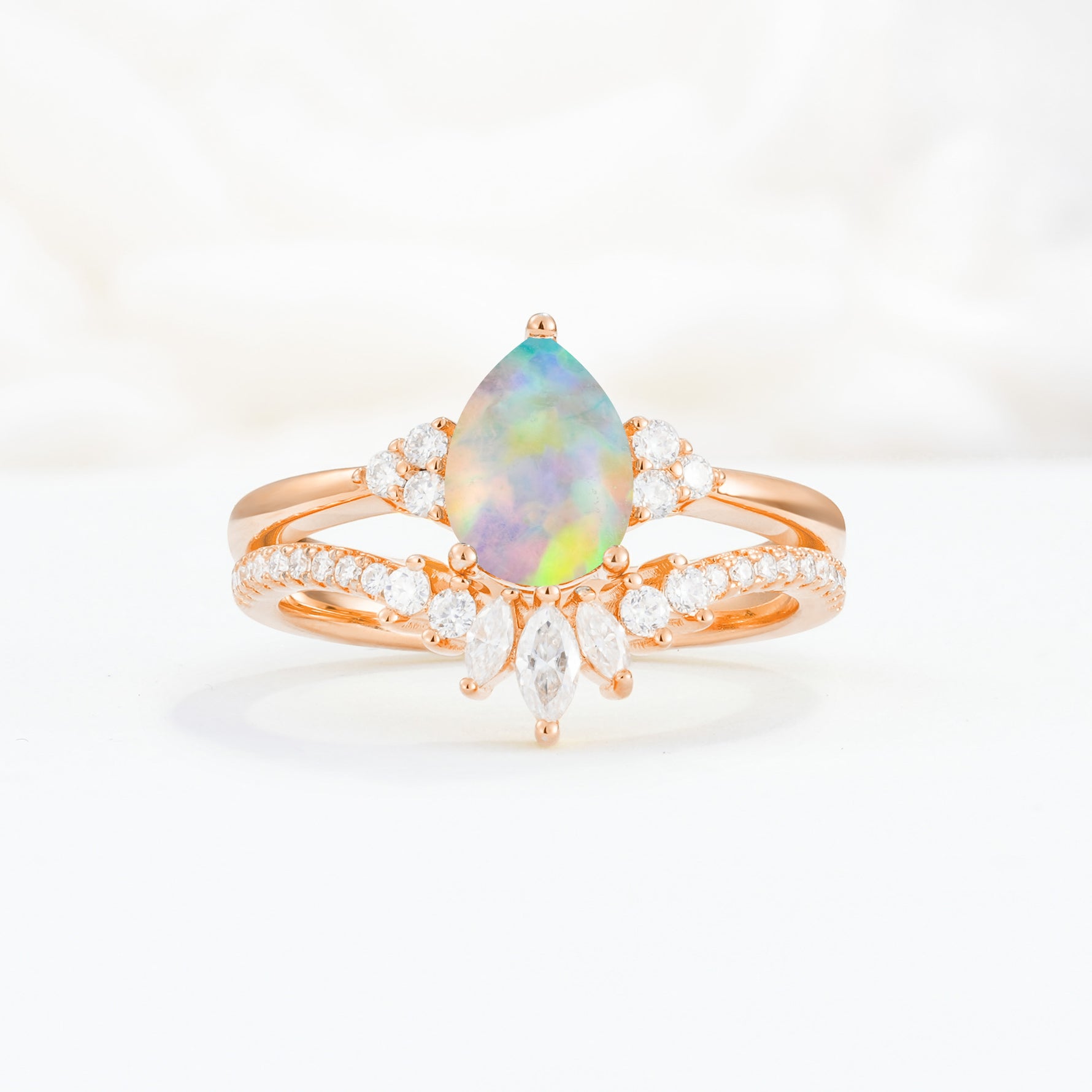 SR17115 Fire Opal Ring - Additional view