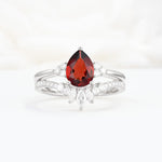 SR17115 Garnet Ring - Additional view