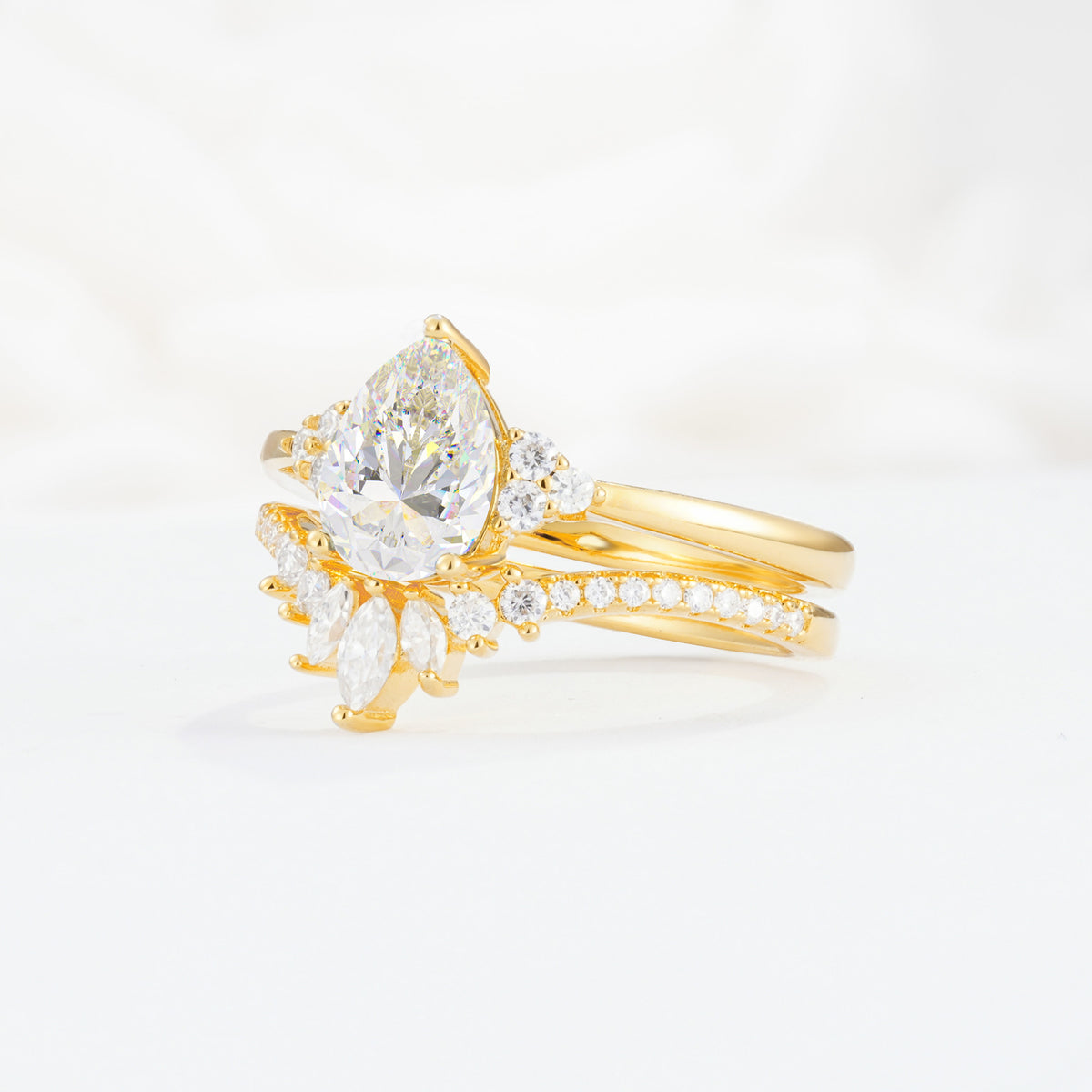 SR17115 Moissanite Ring - White-Gold