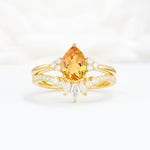 SR17115 Citrine Ring - Yellow-Gold