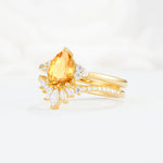 SR17115 Citrine Ring - White-Gold