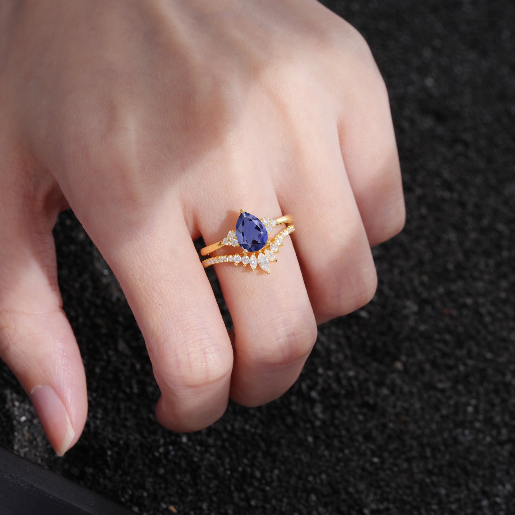 SR17115 Tanzanite Ring - Rose-Gold