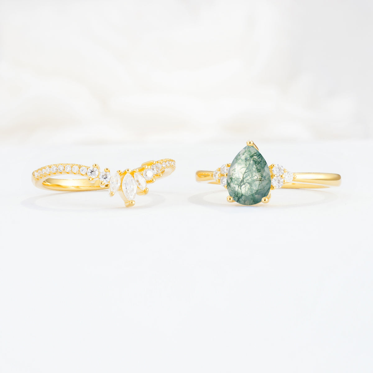 SR17115 Moss Agate Ring - Additional view