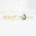 SR17115 Moss Agate Ring - Additional view