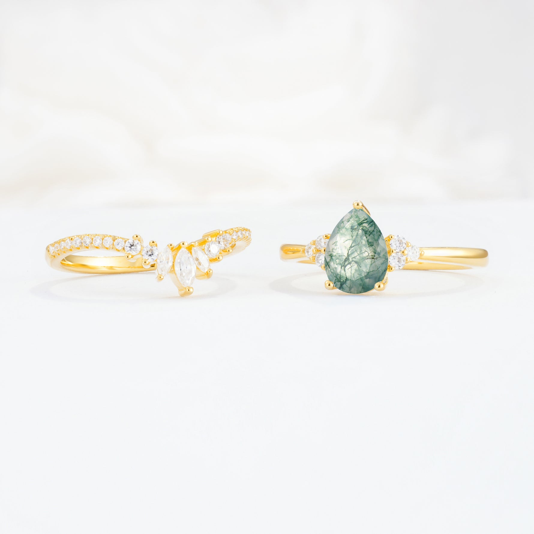 SR17115 Moss Agate Ring - Additional view