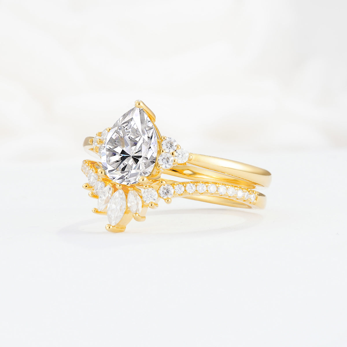 SR17115 Lab Diamond Ring - White-Gold