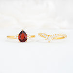 SR17115 Garnet Ring - Additional view