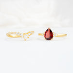 SR17115 Garnet Ring - Additional view