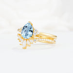 SR17115 Aquamarine Ring - White-Gold