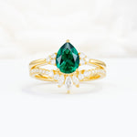 SR17115 Emerald Ring - Yellow-Gold