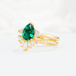 SR17115 Emerald Ring - White-Gold