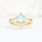 SR17115 Moonstone Ring - Yellow-Gold