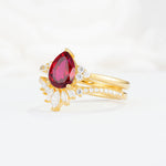 SR17115 Ruby Ring - White-Gold