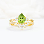 SR17115 Peridot Ring - Yellow-Gold