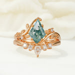 SR17116 Moss Agate Ring - Additional view