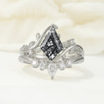 SR17116 Black Rutilated Quartz Ring - Additional view