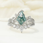 SR17116 Moss Agate Ring - Additional view