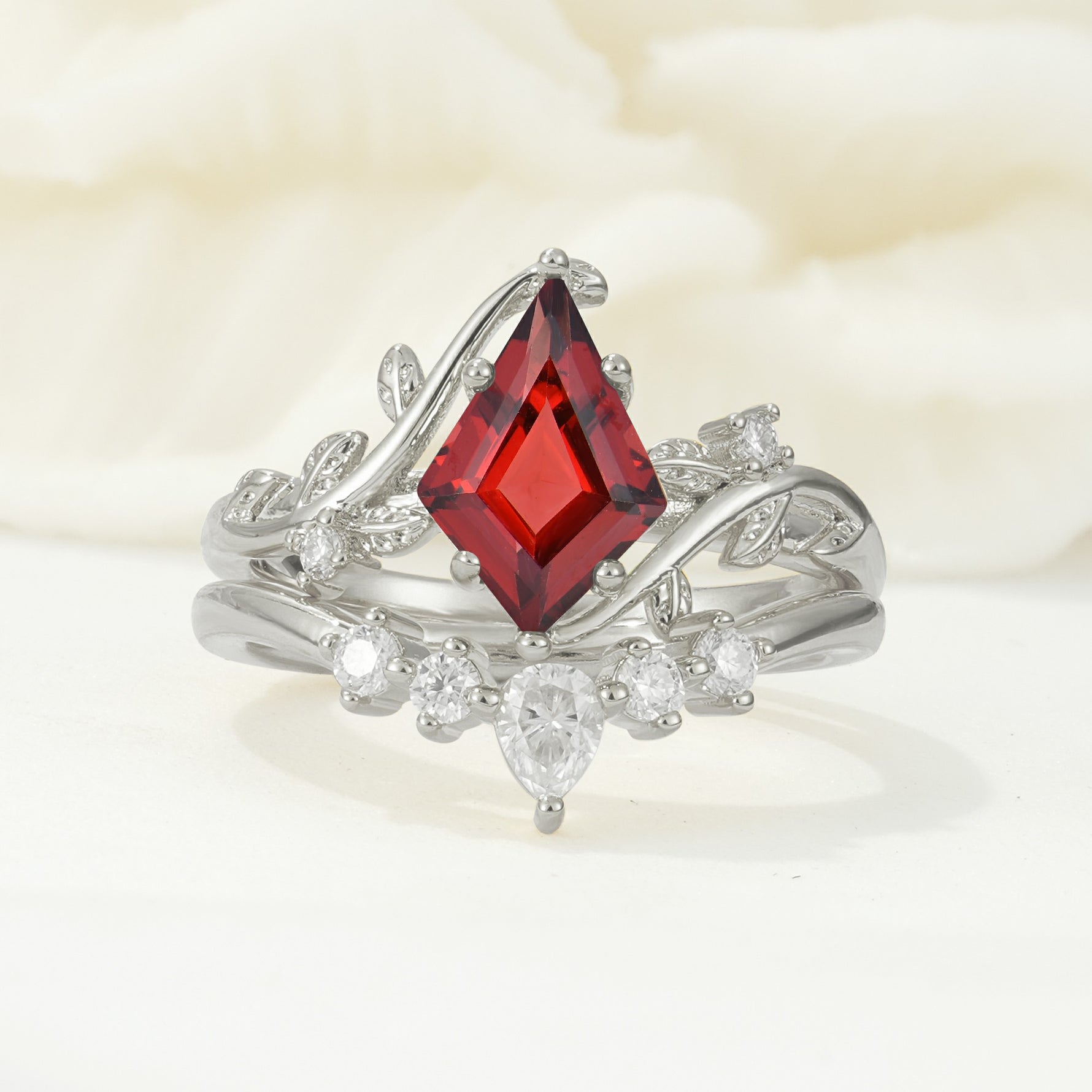 SR17116 Garnet Ring - Additional view