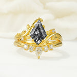 SR17116 Black Rutilated Quartz Ring - Additional view