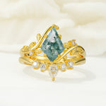 SR17116 Moss Agate Ring - Additional view