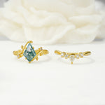 SR17116 Moss Agate Ring - Additional view