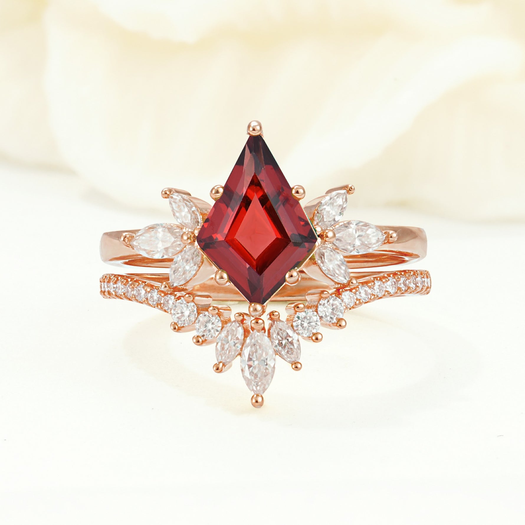 SR17117 Garnet Ring - Additional view