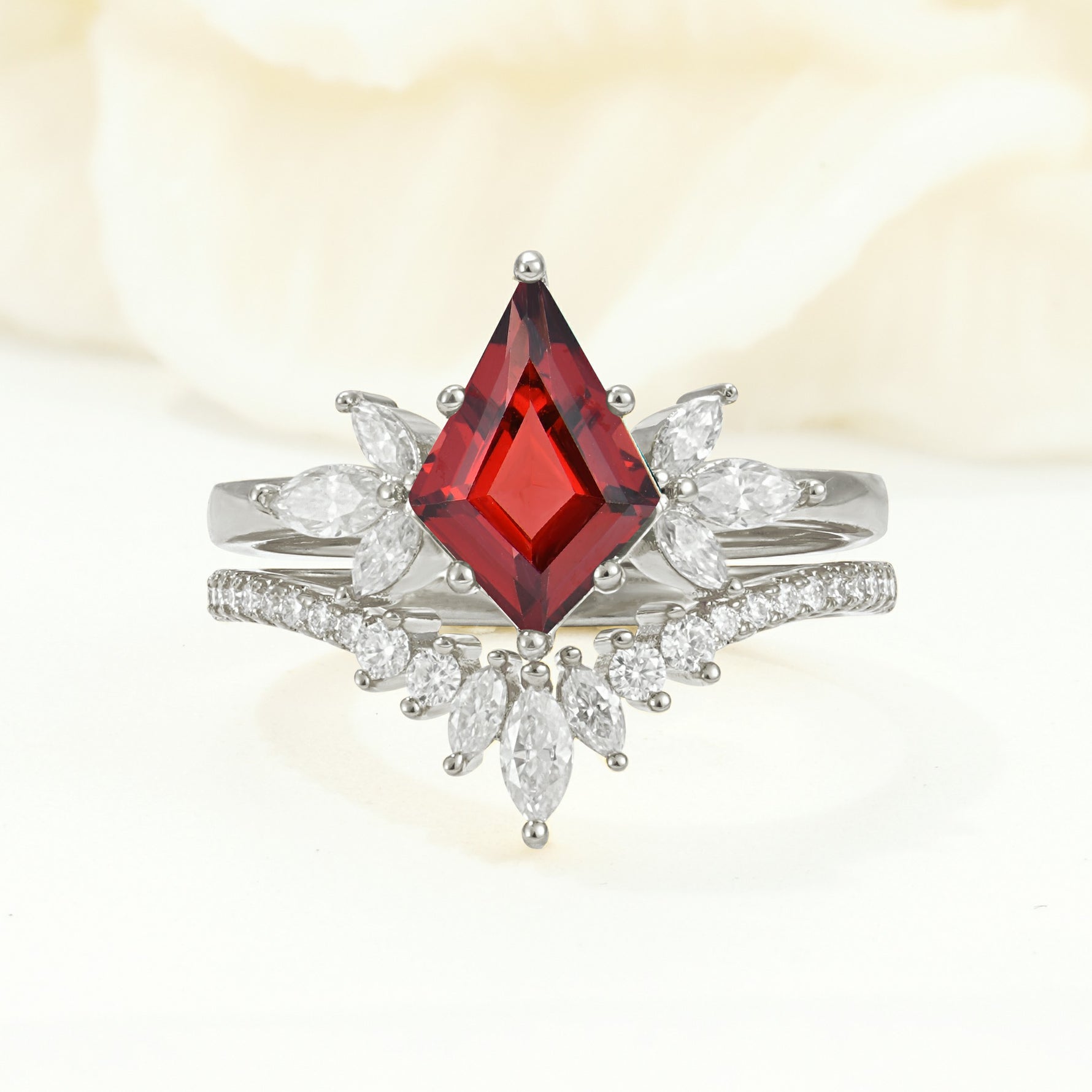 SR17117 Garnet Ring - Additional view