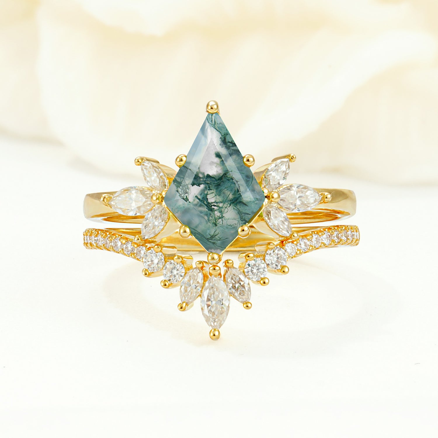 SR17117 Moss Agate Ring - Additional view