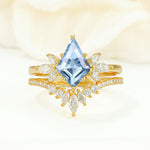 SR17117 Aquamarine Ring - Yellow-Gold