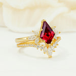 SR17117 Ruby Ring - White-Gold