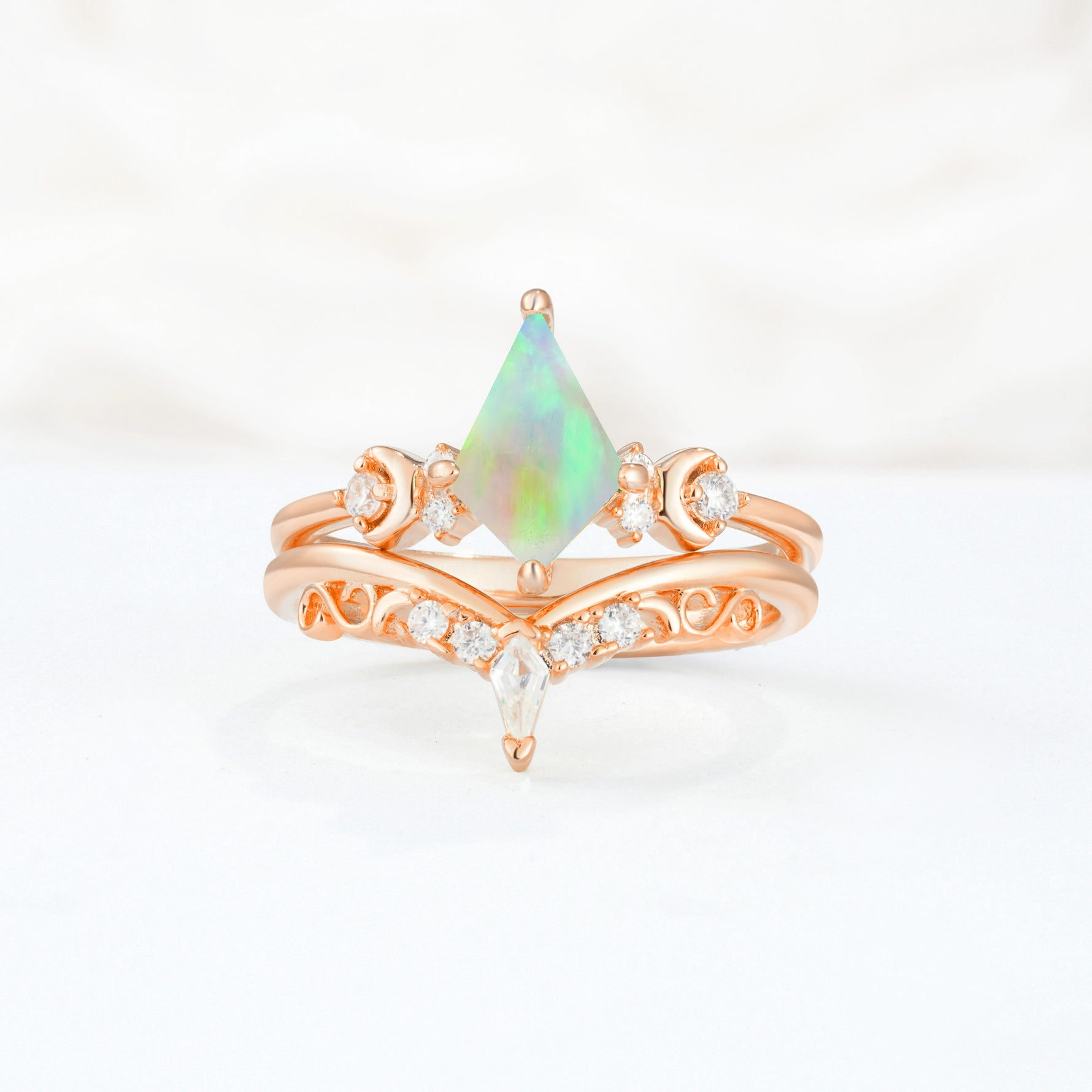 SR17118 Fire Opal Ring - Additional view