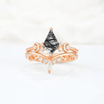 SR17118 Black Rutilated Quartz Ring - Additional view