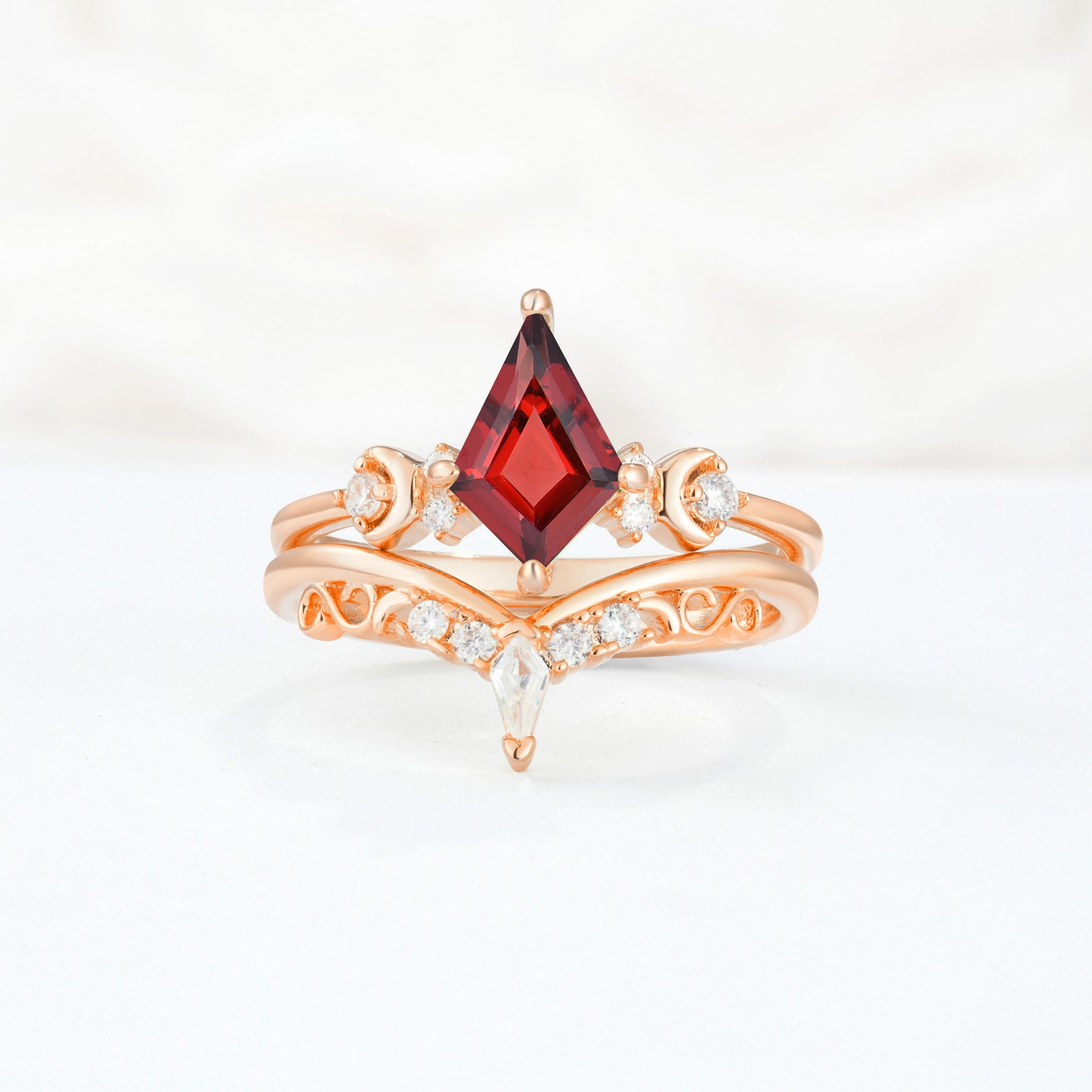 SR17118 Garnet Ring - Additional view