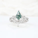 SR17118 Moss Agate Ring - Additional view