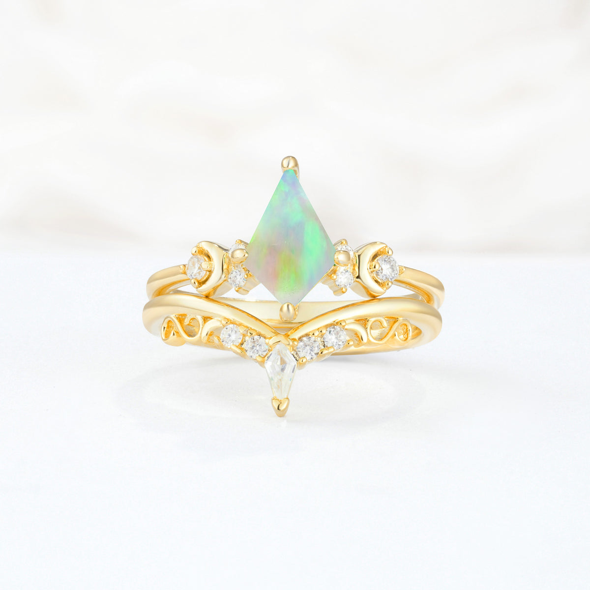 SR17118 Fire Opal Ring - Additional view