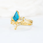 SR17118 Turquoise Ring - White-Gold