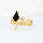 SR17118 Black Onyx Ring - White-Gold