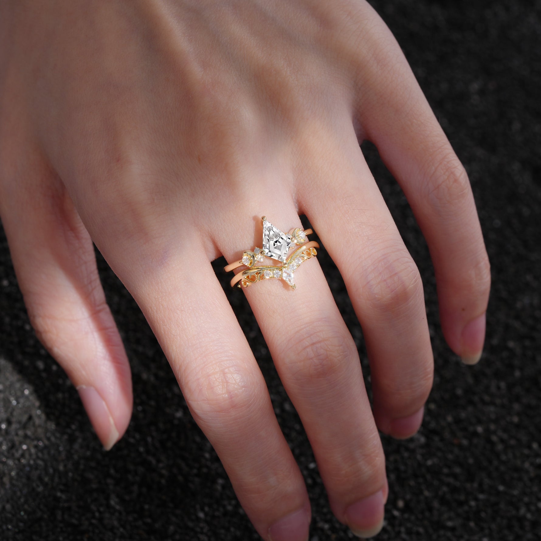 SR17118 Lab Diamond Ring - Rose-Gold