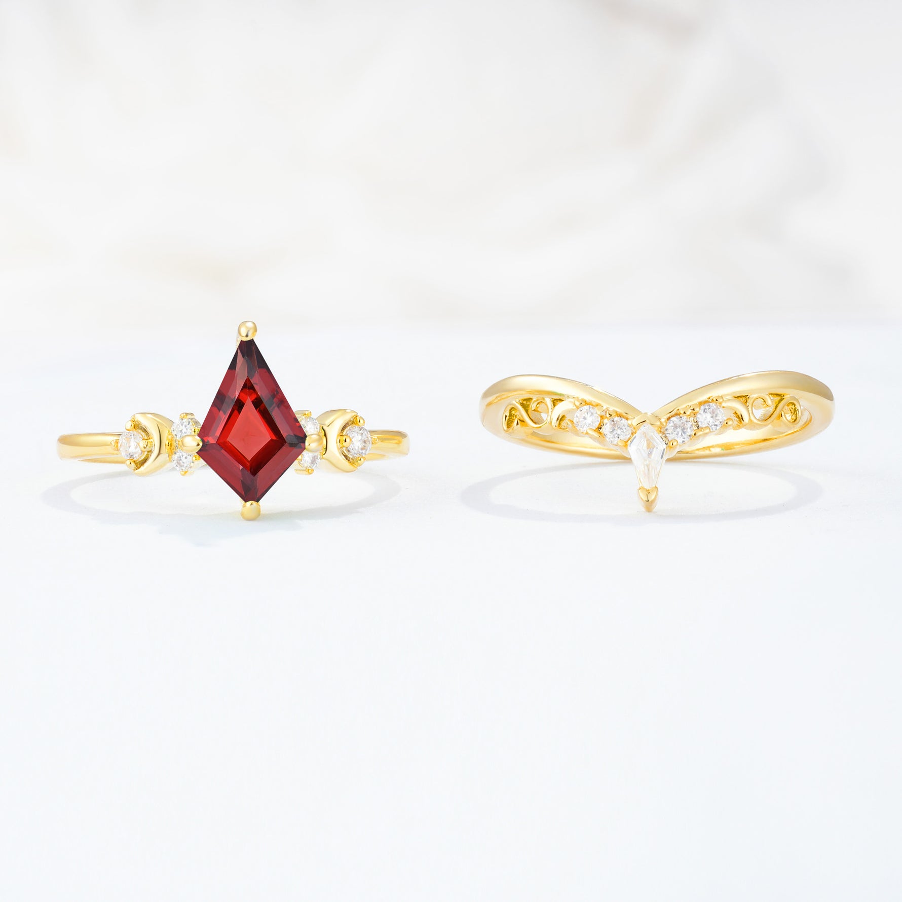SR17118 Garnet Ring - Additional view