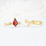 SR17118 Garnet Ring - Additional view
