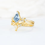SR17118 Aquamarine Ring - White-Gold
