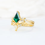 SR17118 Emerald Ring - White-Gold