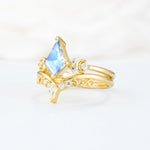 SR17118 Moonstone Ring - White-Gold